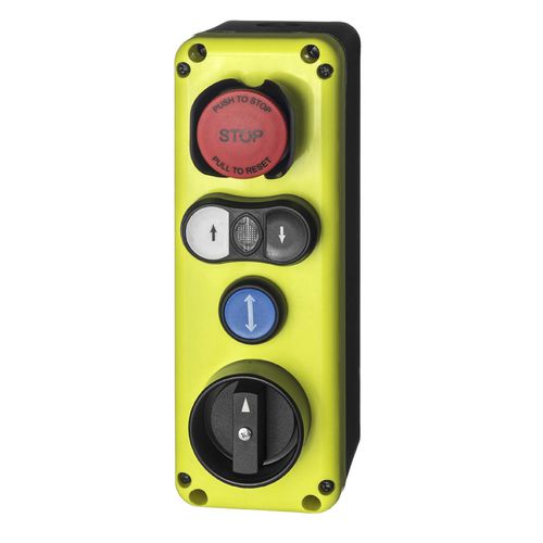 Boîte à boutons à 4 boutons - EMS Electro Mecanicals Systems - IP65 / d'arrêt d'urgence / push-pull