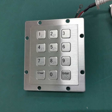 Clavier numérique 12 touches - D-8208D - ShenZhen DAVO Electronics Co., Ltd - encastrable / en métal / en inox