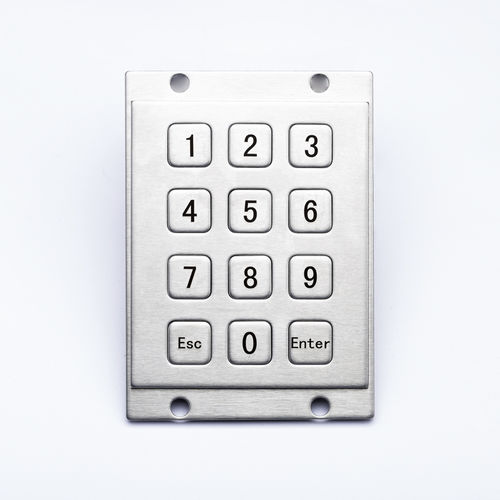 Clavier numérique 12 touches - D-8208 - ShenZhen DAVO Electronics Co., Ltd - encastrable / en inox / en alliage