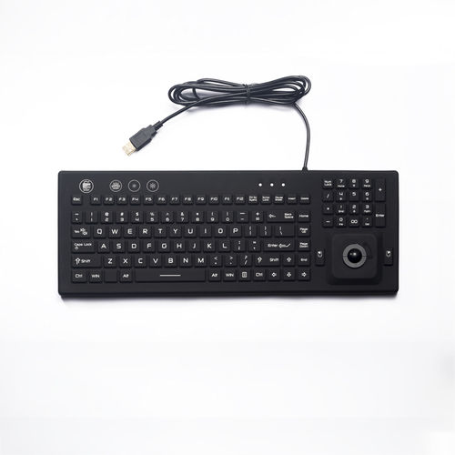 Clavier de bureau - D-87S - ShenZhen DAVO Electronics Co., Ltd - à touches mécaniques / avec trackball / industriel
