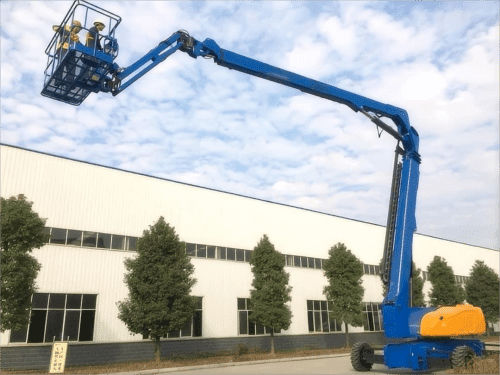 Nacelle articulée diesel - G-RZ47 - Jinan Gradin Machinery Co., Ltd. - à roues