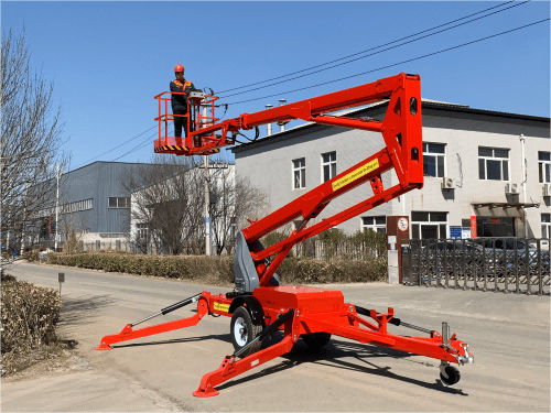Nacelle télescopique tractable - G-GBT-16 - Jinan Gradin Machinery Co., Ltd. - hybride / essence / diesel