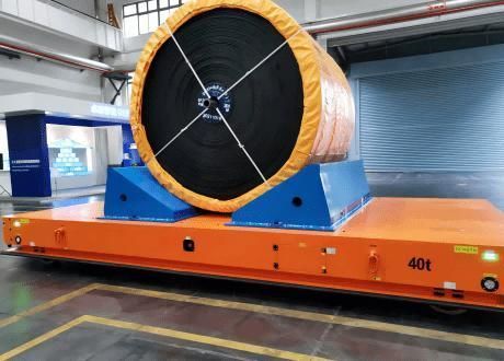 AGV de transport - Jinan Gradin Machinery Co., Ltd. - pour charges lourdes / électrique / à guidage magnétique