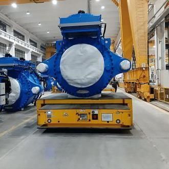 AGV de transport - Jinan Gradin Machinery Co., Ltd. - pour charges lourdes / électrique / omnidirectionnel