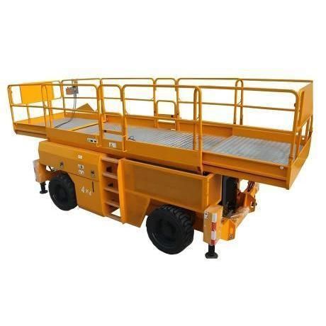 Nacelle élévatrice à ciseaux automotrice - G-GTJZ13RT - Jinan Gradin Machinery Co., Ltd. - diesel / pour usage intérieur et extérieur / pour chantier