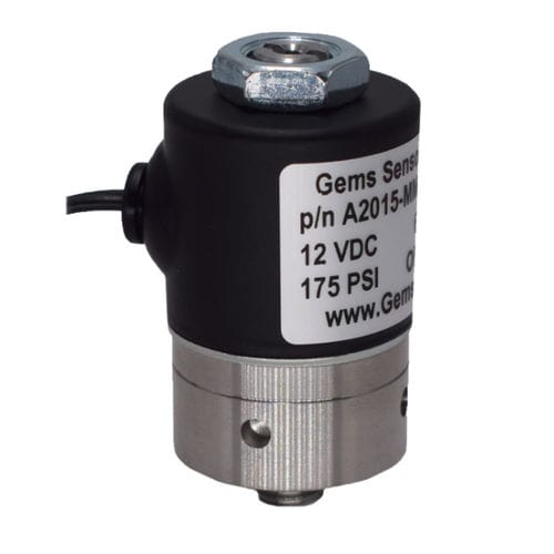 Électrovanne à commande directe - AS series - GEMS SENSORS & CONTROLS - 2 voies / pour gaz / miniature