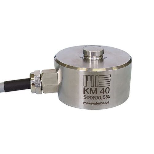 Capteur de force en compression - KM40 - ME-Messsysteme GmbH - type bouton / en acier inoxydable