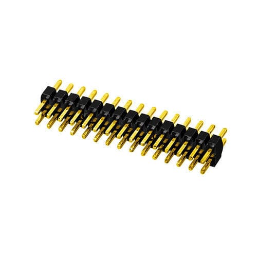 Barrette de contact mâle - L202XX-XX0XXXXX - Dongguan Lianda Precision Products Co. Ltd - à deux rangées / droite / à angle droit