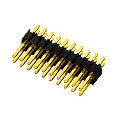 Barrette de contact mâle - L206XX-XX0XXXXX - Dongguan Lianda Precision Products Co. Ltd - à deux rangées / droite / à angle droit