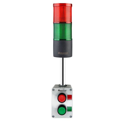 Colonne lumineuse à LED - SNT-70A-FB2-10U - MUCCO  Warning Lights - à éclat / à 2 couleurs / IP65