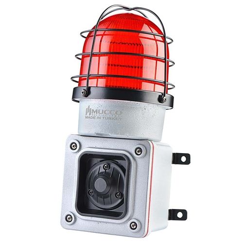 Sirène avec feu à LED - SNT-ES12522-D-1 - MUCCO  Warning Lights - électronique / pour usage intensif / résistante aux chocs