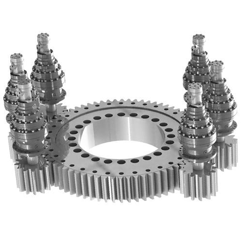 Couronne d'orientation à denture extérieure - 01 - XUZHOU FENGHE SLEWING BEARING CO.,LTD - à billes / à une rangée / à deux rangées