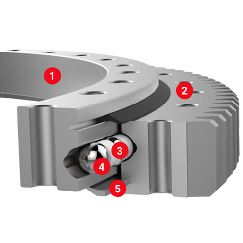 Couronne d'orientation à denture extérieure - 01 - XUZHOU FENGHE SLEWING BEARING CO.,LTD - à bille à quatre points de contact / à une rangée / à quatre points de contact