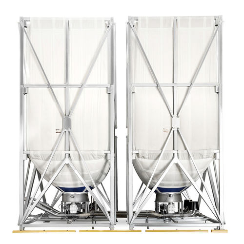 Silo en polyester - TECHNOSILOS - à fond conique / souple / pour poudre