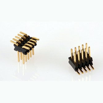 Barrette de contact CMS - AM2D-S-80-XX-A/B-G - ANTELEC - mâle / à deux rangées / droite