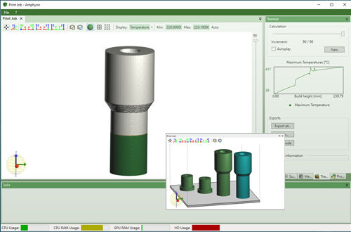 Logiciel d'analyse - TPS - Additive Works - de simulation thermique / de test / d'imbrication