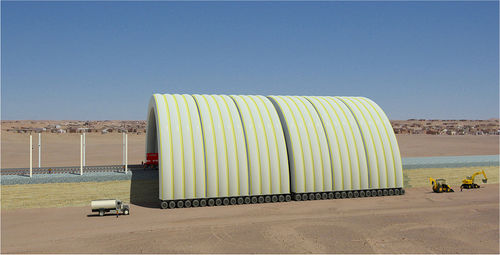 Structure gonflable de stockage - BUILDAIR - pour applications industrielles / pour abri / modulable