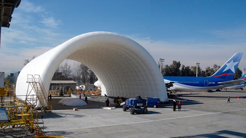 Structure gonflable pour aviation - Hangars H20 Poland - BUILDAIR - modulable / de grande dimension / résistant aux intempéries