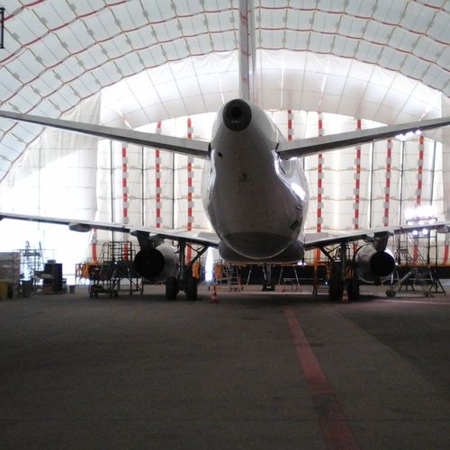 Structure gonflable pour applications industrielles - Inflatable H45 hangar - BUILDAIR - pour aviation / modulable / de grande dimension