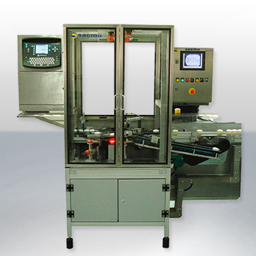 Machine de marquage avec système de vision - MJE50 - SACMO - laser / à jet d'encre / automatique