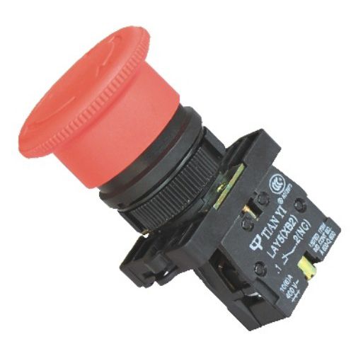 Bouton poussoir coup de poing - LAY5 series - Shanghai Tianyi Electric Co., Ltd. - d'arrêt d'urgence / monté sur panneau / push-to-lock