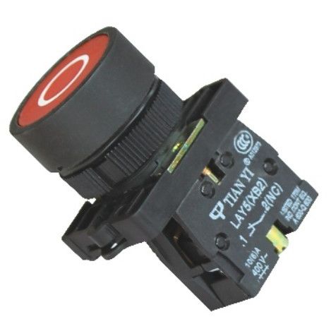 Bouton poussoir tactile - LAY5 series - Shanghai Tianyi Electric Co., Ltd. - d'arrêt d'urgence / monté sur panneau