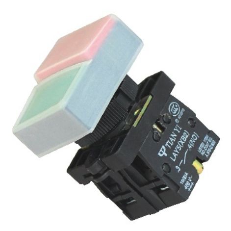 Bouton poussoir on/off - LAY5 series - Shanghai Tianyi Electric Co., Ltd. - étanche à l'eau / monté sur panneau / avec voyant lumineux