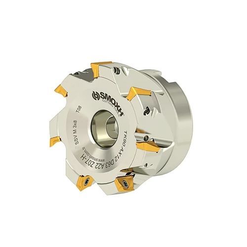 Fraise deux tailles - TK90 AX12 D63 A22 Z07-H - SMOXH CUTTING TOOLS - à 1/4 de cercle / à rayon / à plaquettes indexables