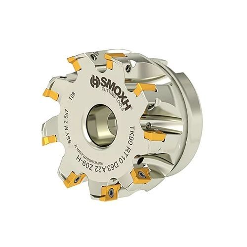 Fraise deux tailles - TK90 RT10 D63 A22 Z09-H - SMOXH CUTTING TOOLS - à 1/4 de cercle / à rayon / à plaquettes amovibles