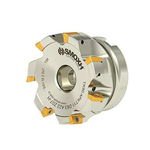 Fraise à plaquettes amovibles - TK90 APKT11 D63 A22 Z07-H - SMOXH CUTTING TOOLS - deux tailles / à 1/4 de cercle / à rayon