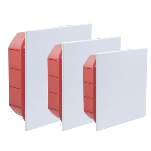 Boîte à montage affleurant - courbi - rectangulaire / en plastique / sur mesure