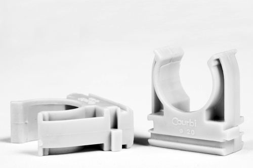 Clip enfichable - courbi - pour gaines / en plastique / de fixation