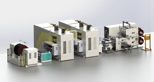 Presse de laminage - MA-02 - MEGAROBO - pour pôle de batterie / à rouleaux / automatique