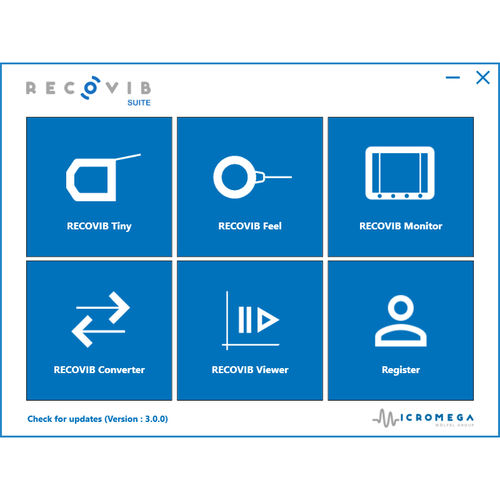 Logiciel de visualisation - Recovib SUITE - Micromega Dynamics - de maintenance préventive / de supervision / de mesure