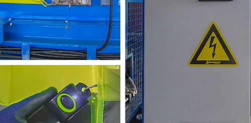 Système de sécurité pour zone dangereuse - Personnel detection system on the inclined conveyor - ANIS TREND d.o.o. - configurable