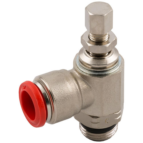 Raccord régleur de débit - 50915 series - AIGNEP - pour air comprimé / push-in / coudé