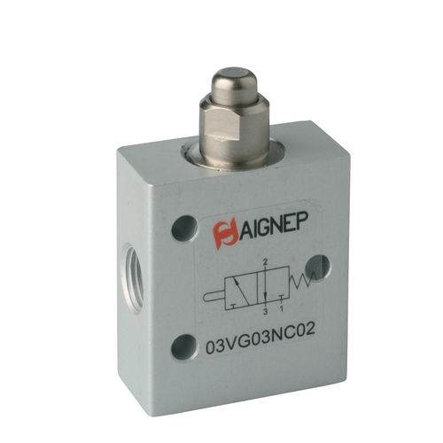 Distributeur pneumatique à clapet - 03VG series - AIGNEP - à commande mécanique / 3/2 / 5/2 voies
