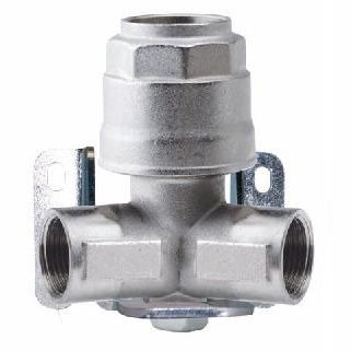 Manifold 2 voies - 90602 series - AIGNEP - en laiton nickelé / pour tuyaux