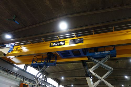 Pont roulant bipoutre - casella manut.service srl - avec système de levage léger / pour usage intensif