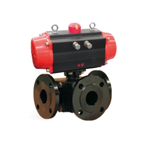Vanne à boisseau sphérique - RP-400 - ROPO GmbH - pneumatique / de contrôle / pour l'eau