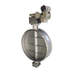 Vanne papillon - RP-950 - ROPO GmbH - avec volant / pneumatique / à actionneur électrique