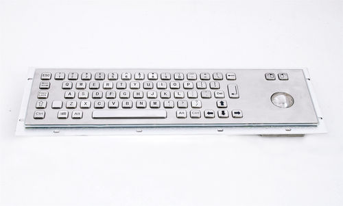 Clavier en inox - KY-PC-D - Shenzhen KEYU Co., Ltd  - encastrable / à touches mécaniques / 2 touches de souris