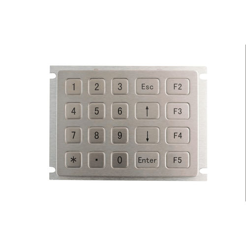 Clavier numérique 20 touches - KY2122 - Shenzhen KEYU Co., Ltd  - encastrable / en inox / alliage d'aluminium