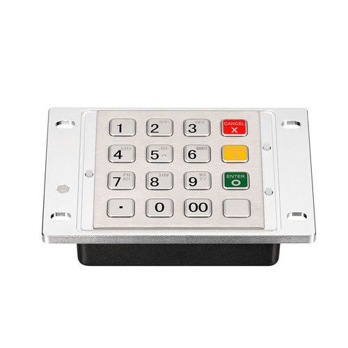 Clavier encastrable - KY3688C - Shenzhen KEYU Co., Ltd  - à touches mécaniques / 16 touches / aluminium