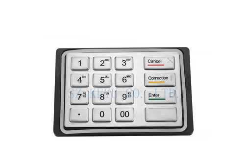 Clavier encastrable - KY3688 - Shenzhen KEYU Co., Ltd  - à touches mécaniques / 16 touches / aluminium
