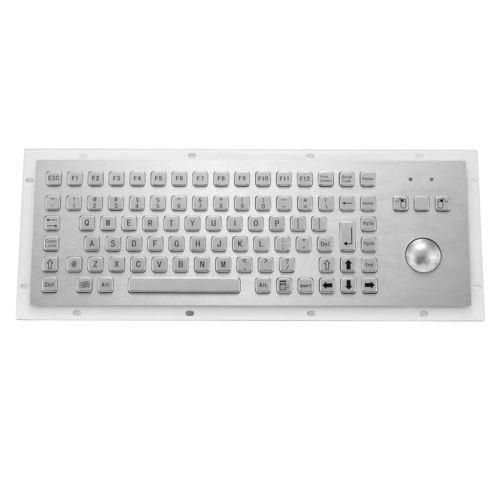 Clavier en inox - KY-PC-F2 - Shenzhen KEYU Co., Ltd  - encastrable / à touches mécaniques / 2 touches de souris