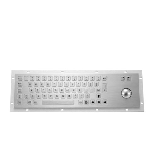 Clavier en inox - KY-PC-B - Shenzhen KEYU Co., Ltd  - encastrable / à touches mécaniques / 2 touches de souris