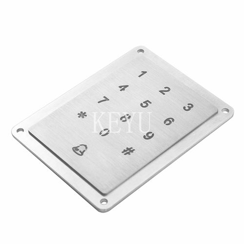 Clavier numérique 12 touches - KY-2065A - Shenzhen KEYU Co., Ltd  - encastrable / en inox brossé / étanche