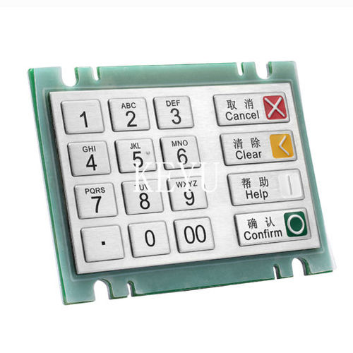Clavier numérique 16 touches - KY3689 - Shenzhen KEYU Co., Ltd  - encastrable / en inox brossé / RS-232