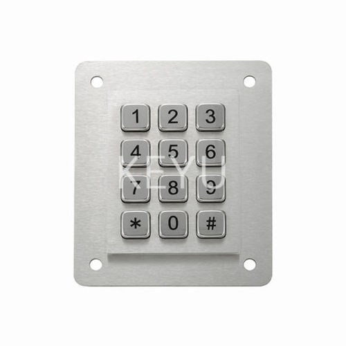 Clavier numérique d'extérieur - KY-MJ02A - Shenzhen KEYU Co., Ltd  - 12 touches / encastrable / RS-232